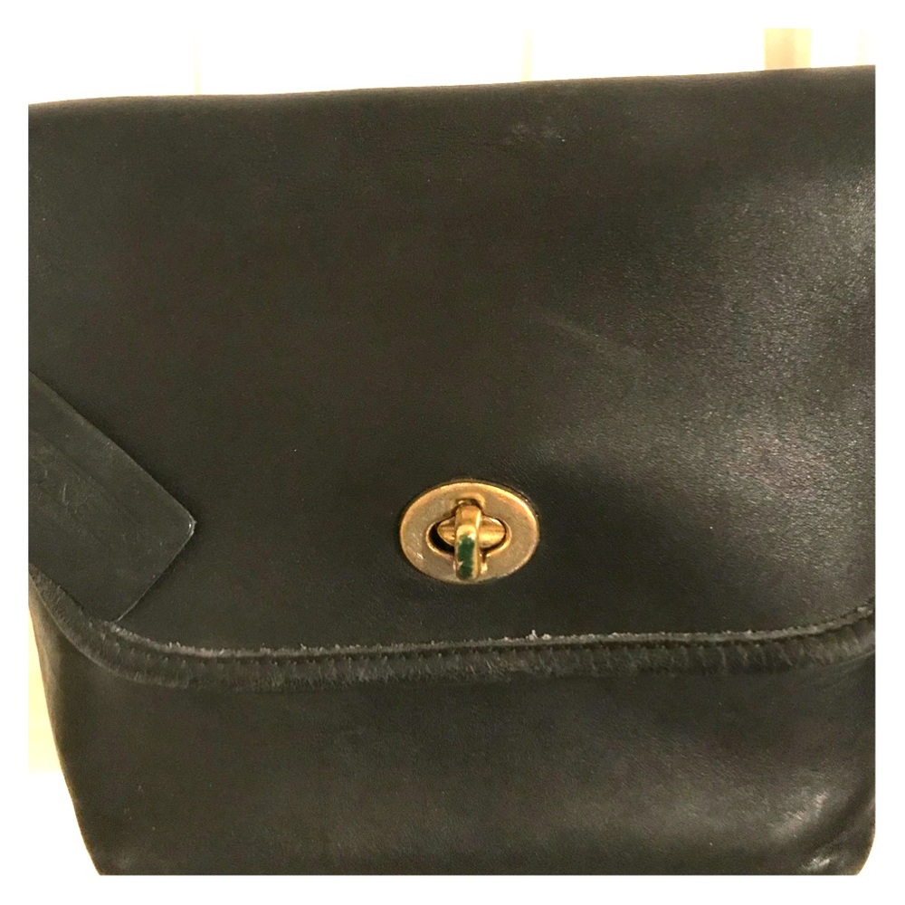 Authentic leather Coach handbag